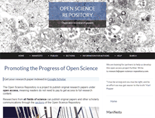 Tablet Screenshot of open-science-repository.com